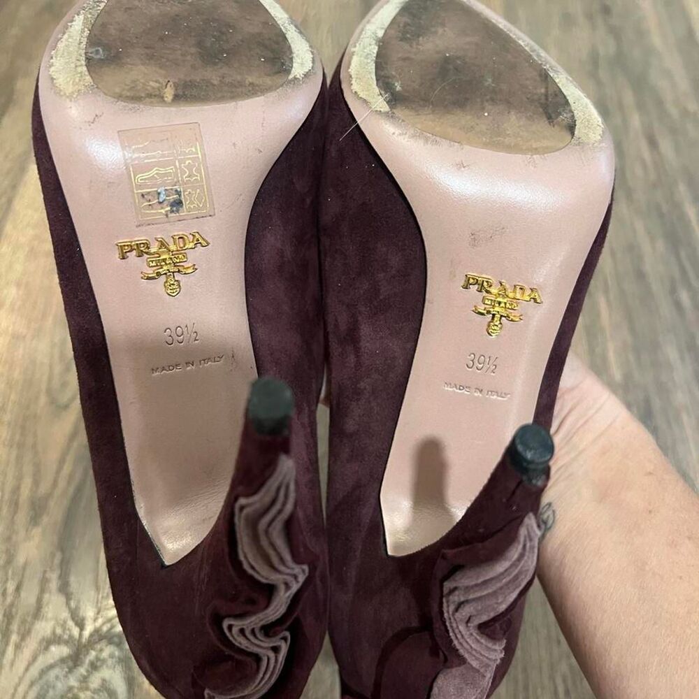 Prada Women's Burgundy and Purple Footwear - Picture 3 of 3
